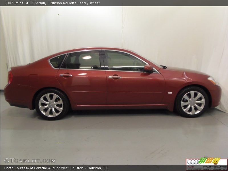 Crimson Roulette Pearl / Wheat 2007 Infiniti M 35 Sedan
