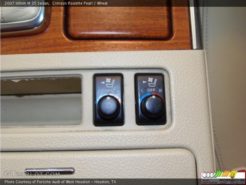 Crimson Roulette Pearl / Wheat 2007 Infiniti M 35 Sedan