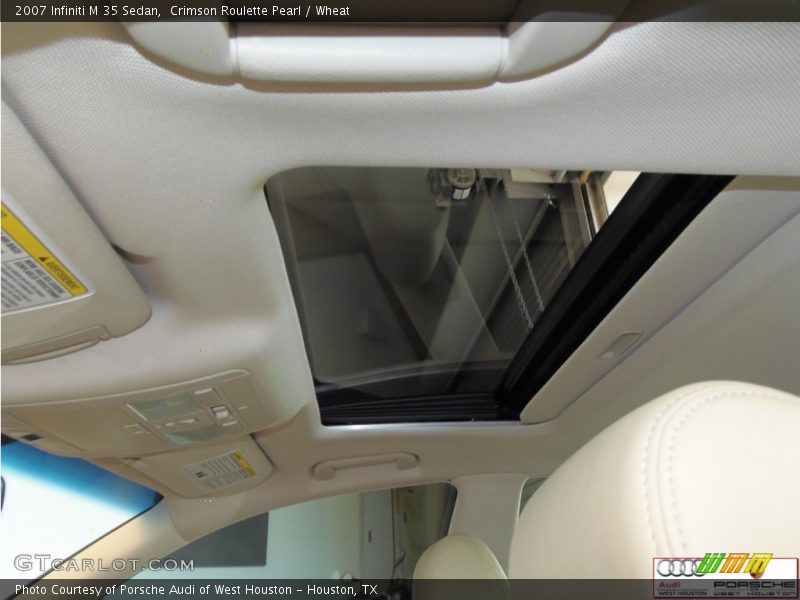Crimson Roulette Pearl / Wheat 2007 Infiniti M 35 Sedan