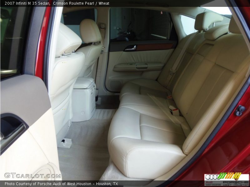 Crimson Roulette Pearl / Wheat 2007 Infiniti M 35 Sedan