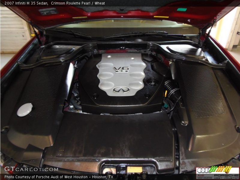 Crimson Roulette Pearl / Wheat 2007 Infiniti M 35 Sedan