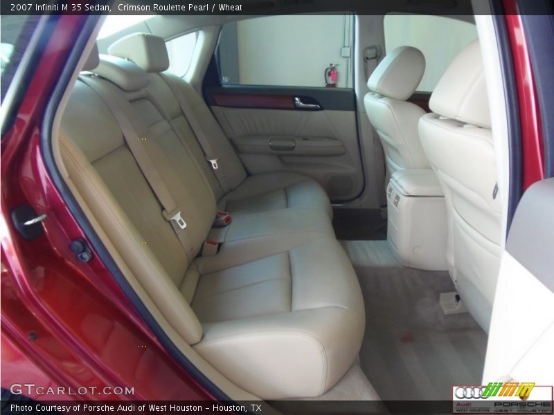 Crimson Roulette Pearl / Wheat 2007 Infiniti M 35 Sedan
