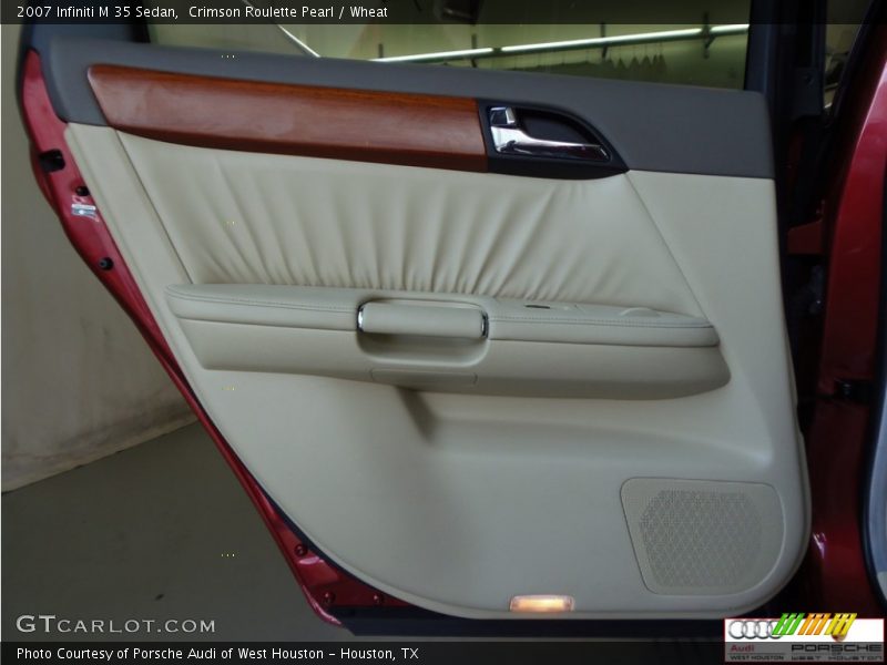 Crimson Roulette Pearl / Wheat 2007 Infiniti M 35 Sedan