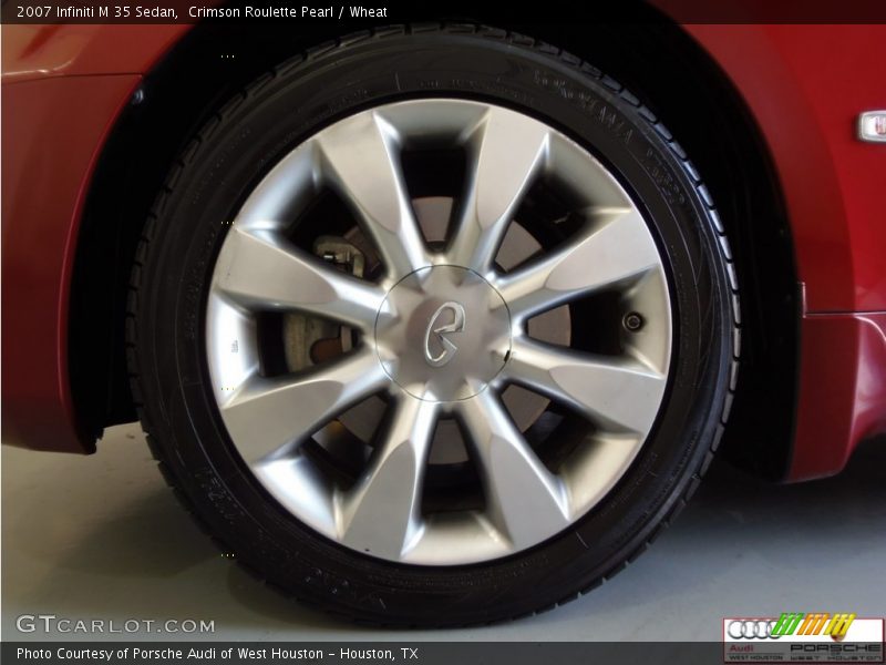 Crimson Roulette Pearl / Wheat 2007 Infiniti M 35 Sedan
