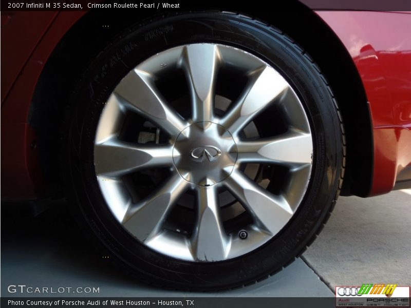 Crimson Roulette Pearl / Wheat 2007 Infiniti M 35 Sedan