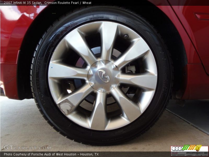 Crimson Roulette Pearl / Wheat 2007 Infiniti M 35 Sedan