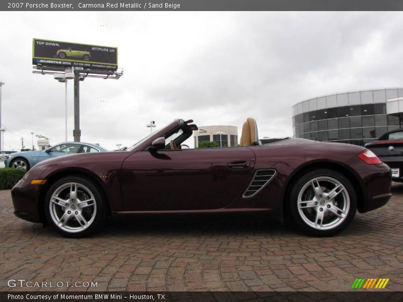 Carmona Red Metallic / Sand Beige 2007 Porsche Boxster