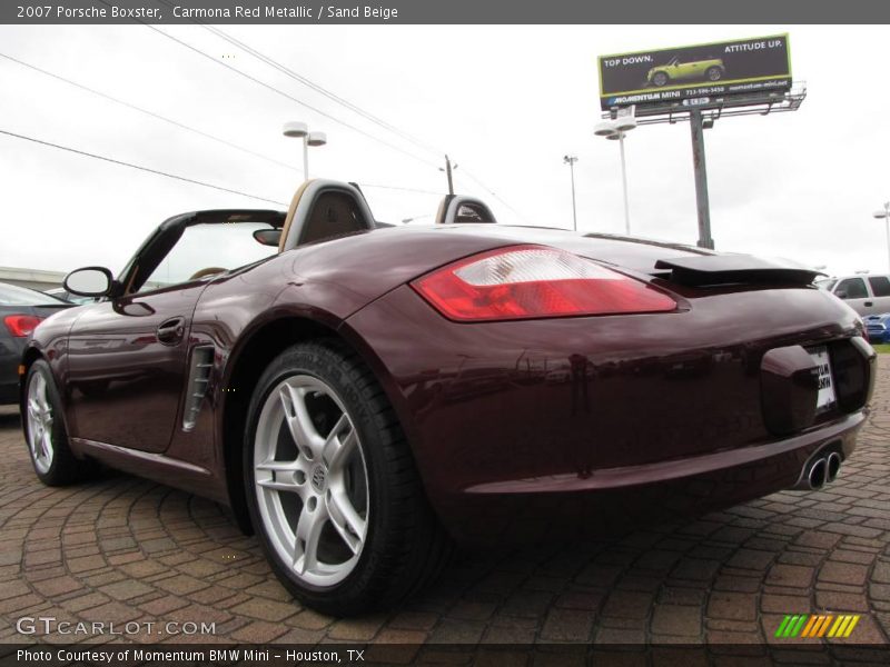 Carmona Red Metallic / Sand Beige 2007 Porsche Boxster