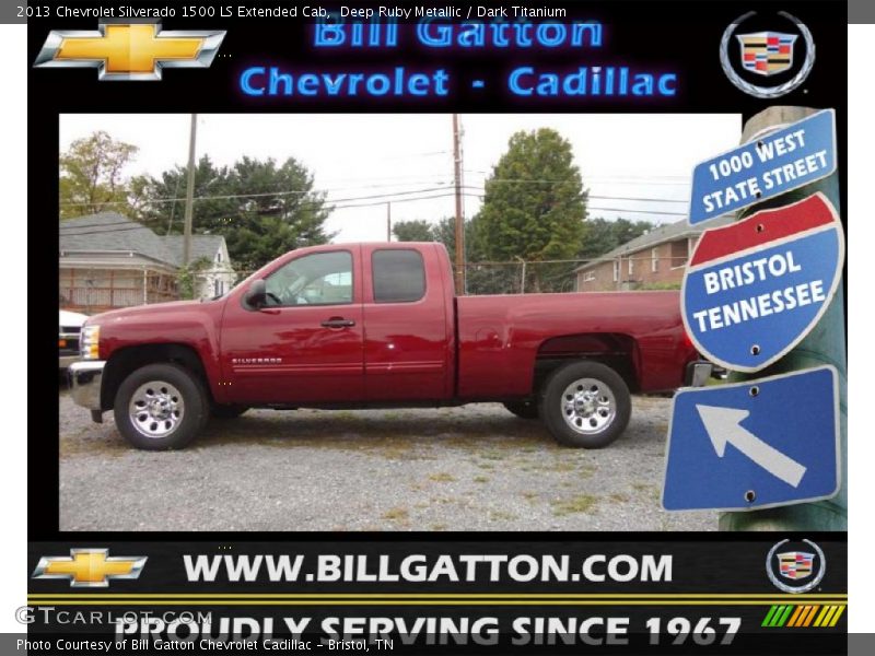 Deep Ruby Metallic / Dark Titanium 2013 Chevrolet Silverado 1500 LS Extended Cab