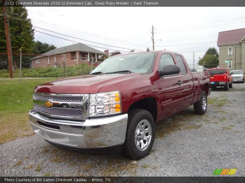 Deep Ruby Metallic / Dark Titanium 2013 Chevrolet Silverado 1500 LS Extended Cab