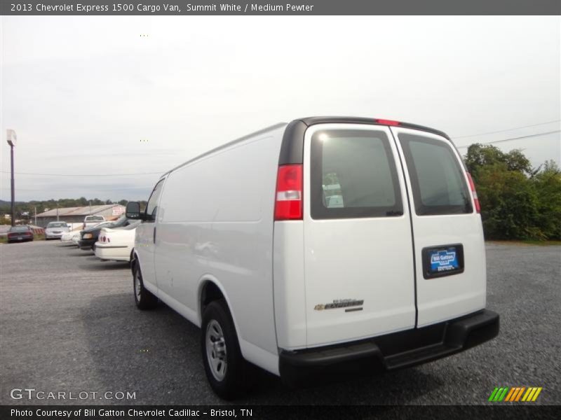 Summit White / Medium Pewter 2013 Chevrolet Express 1500 Cargo Van