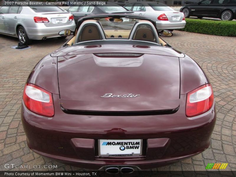 Carmona Red Metallic / Sand Beige 2007 Porsche Boxster