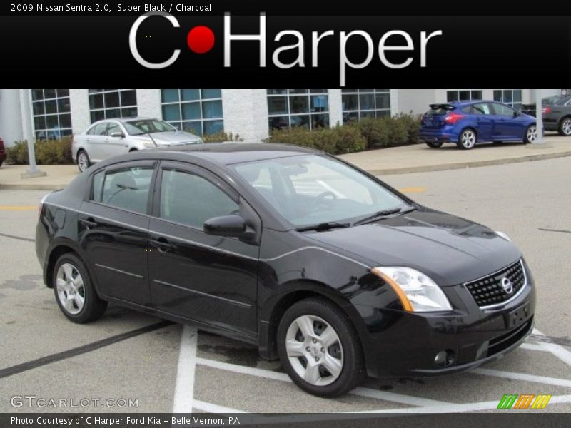 Super Black / Charcoal 2009 Nissan Sentra 2.0