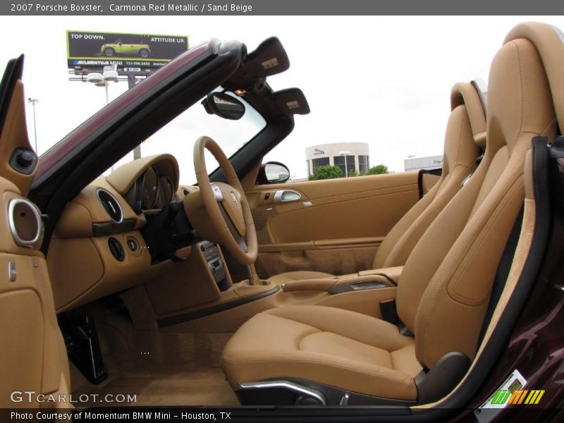 Carmona Red Metallic / Sand Beige 2007 Porsche Boxster
