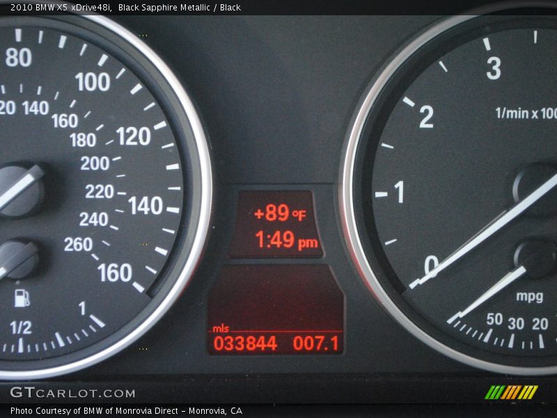 Black Sapphire Metallic / Black 2010 BMW X5 xDrive48i