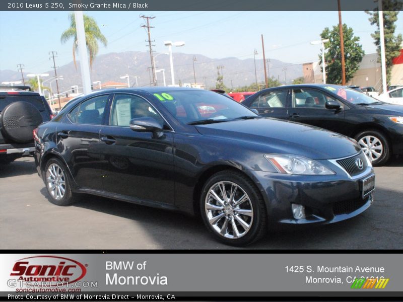 Smoky Granite Mica / Black 2010 Lexus IS 250
