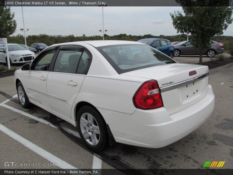 White / Titanium Gray 2006 Chevrolet Malibu LT V6 Sedan