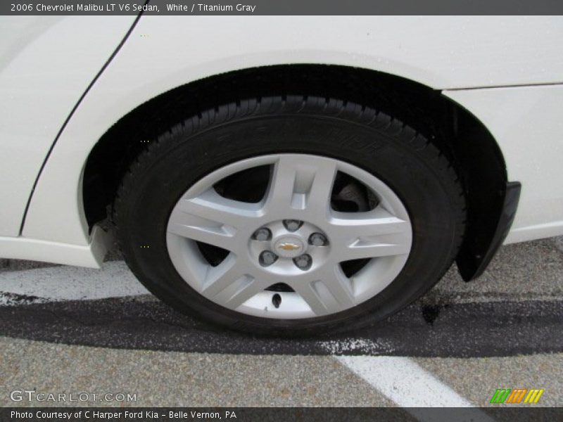 White / Titanium Gray 2006 Chevrolet Malibu LT V6 Sedan