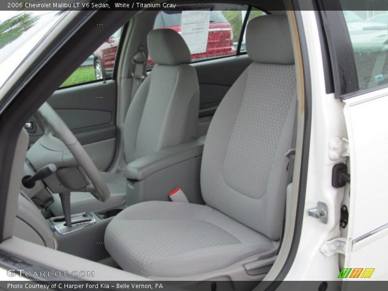 White / Titanium Gray 2006 Chevrolet Malibu LT V6 Sedan