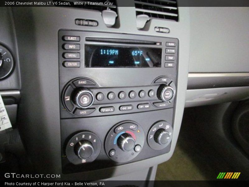 White / Titanium Gray 2006 Chevrolet Malibu LT V6 Sedan
