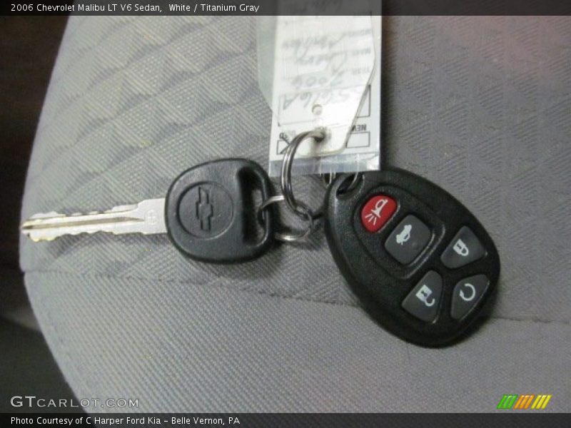 White / Titanium Gray 2006 Chevrolet Malibu LT V6 Sedan