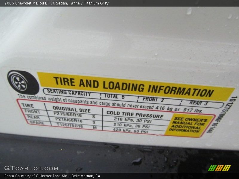 White / Titanium Gray 2006 Chevrolet Malibu LT V6 Sedan