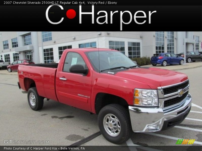 Victory Red / Ebony 2007 Chevrolet Silverado 2500HD LT Regular Cab 4x4