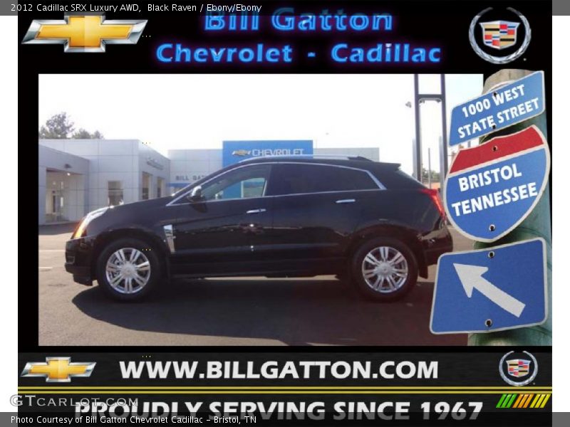 Black Raven / Ebony/Ebony 2012 Cadillac SRX Luxury AWD