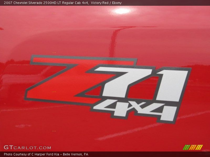 Victory Red / Ebony 2007 Chevrolet Silverado 2500HD LT Regular Cab 4x4
