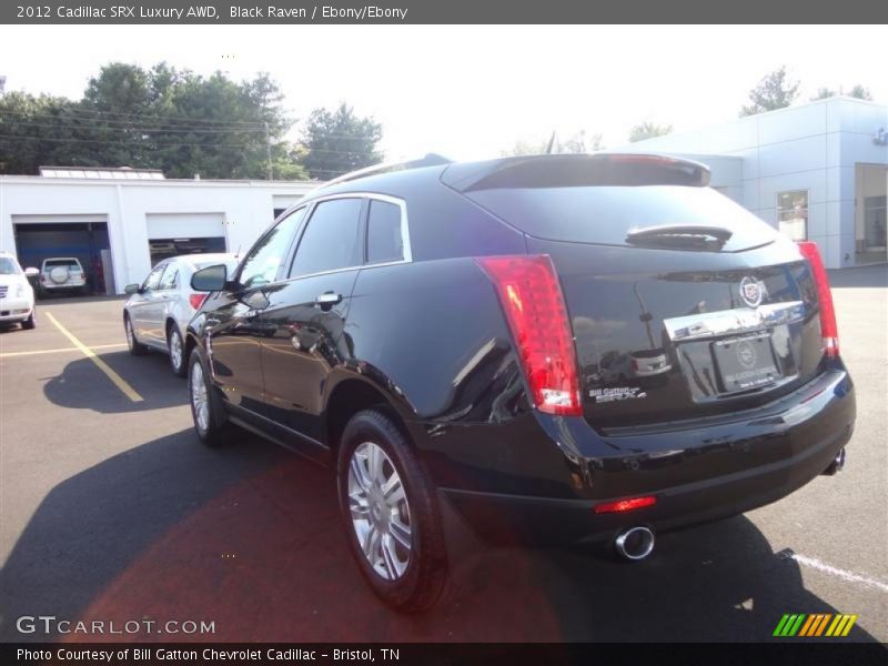 Black Raven / Ebony/Ebony 2012 Cadillac SRX Luxury AWD
