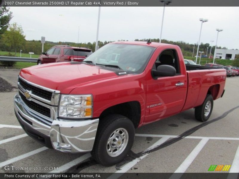 Victory Red / Ebony 2007 Chevrolet Silverado 2500HD LT Regular Cab 4x4