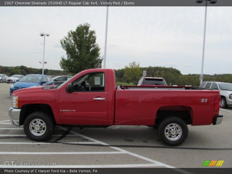 Victory Red / Ebony 2007 Chevrolet Silverado 2500HD LT Regular Cab 4x4