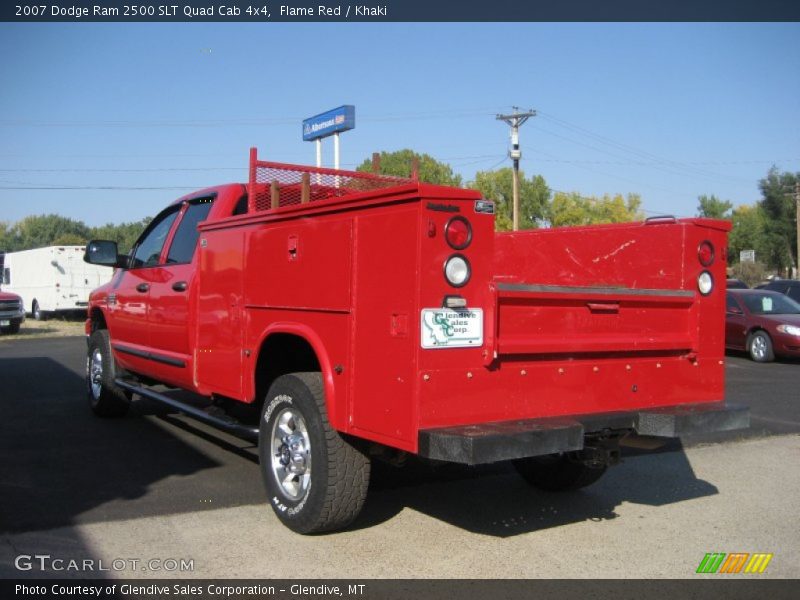 Flame Red / Khaki 2007 Dodge Ram 2500 SLT Quad Cab 4x4