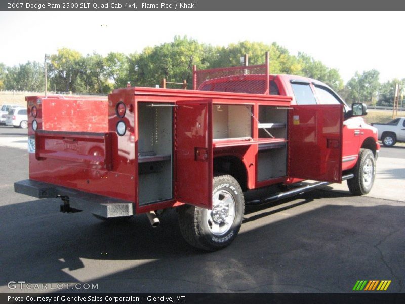 Flame Red / Khaki 2007 Dodge Ram 2500 SLT Quad Cab 4x4