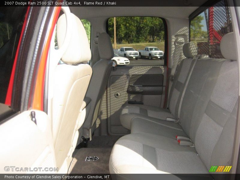Flame Red / Khaki 2007 Dodge Ram 2500 SLT Quad Cab 4x4