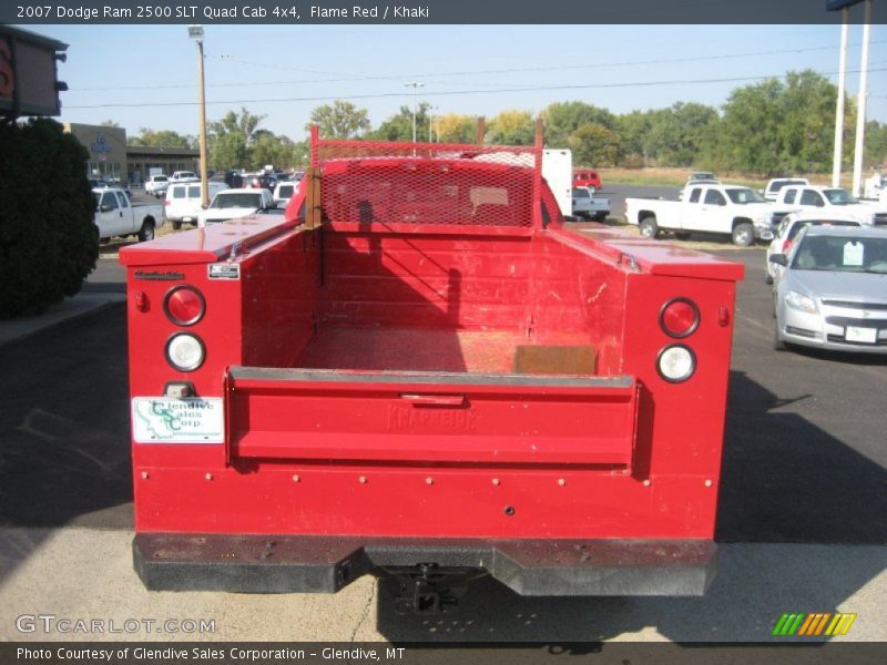 Flame Red / Khaki 2007 Dodge Ram 2500 SLT Quad Cab 4x4
