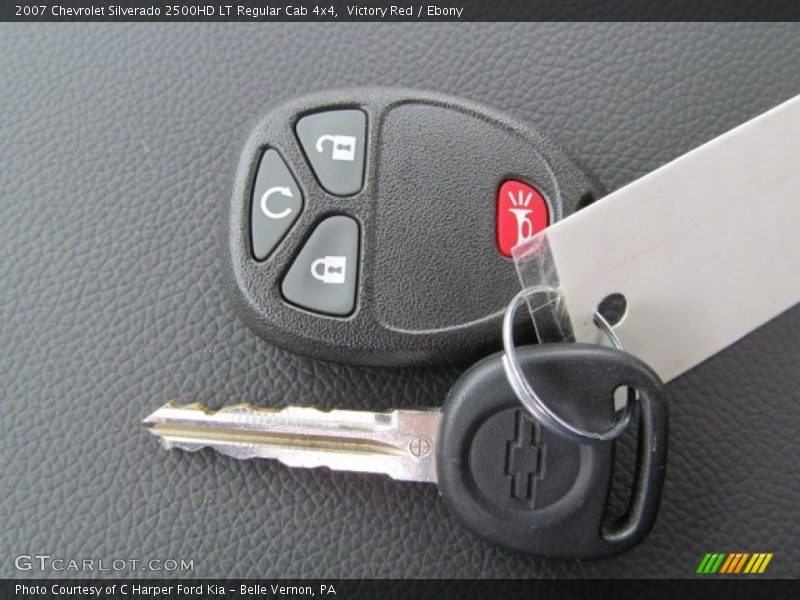 Victory Red / Ebony 2007 Chevrolet Silverado 2500HD LT Regular Cab 4x4