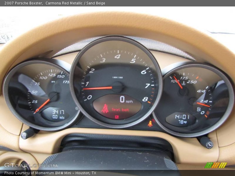 Carmona Red Metallic / Sand Beige 2007 Porsche Boxster