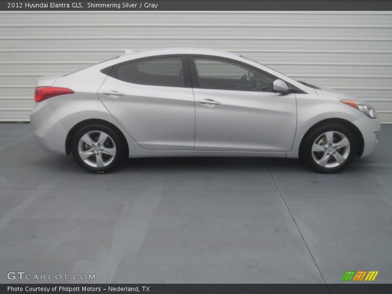 Shimmering Silver / Gray 2012 Hyundai Elantra GLS