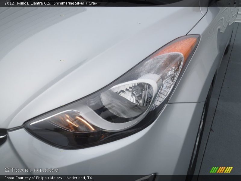 Shimmering Silver / Gray 2012 Hyundai Elantra GLS