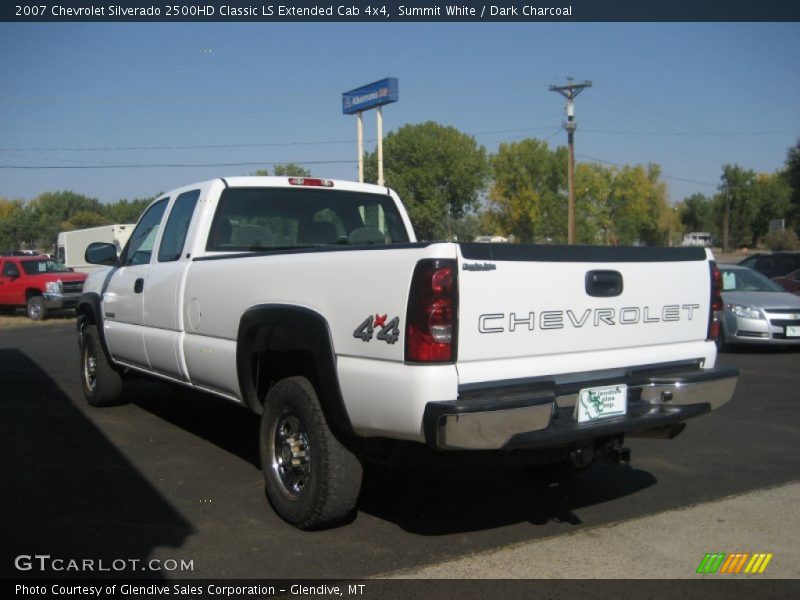 Summit White / Dark Charcoal 2007 Chevrolet Silverado 2500HD Classic LS Extended Cab 4x4