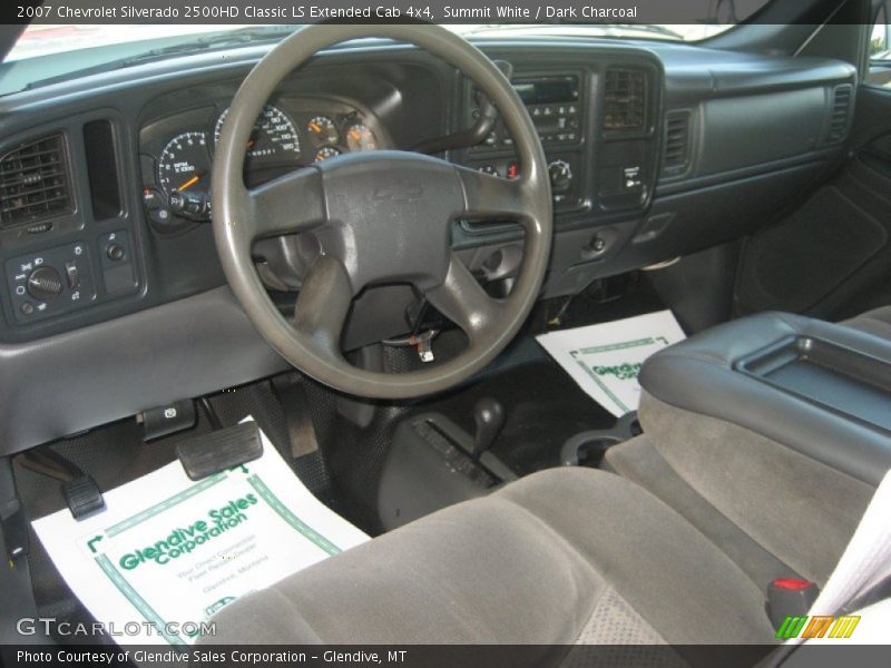 Summit White / Dark Charcoal 2007 Chevrolet Silverado 2500HD Classic LS Extended Cab 4x4