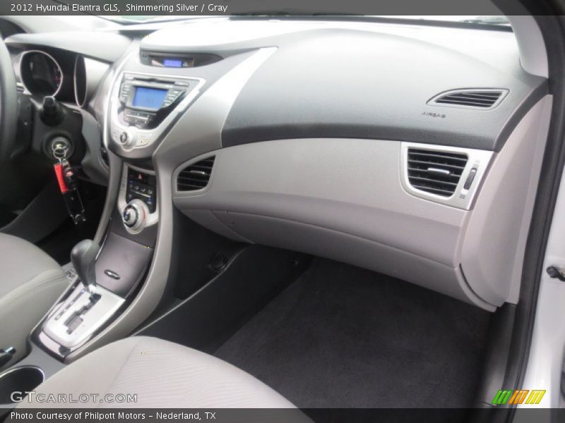 Shimmering Silver / Gray 2012 Hyundai Elantra GLS