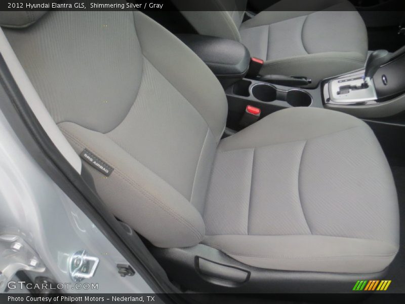 Shimmering Silver / Gray 2012 Hyundai Elantra GLS