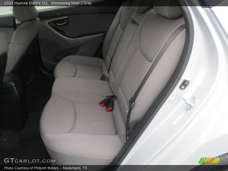 Shimmering Silver / Gray 2012 Hyundai Elantra GLS