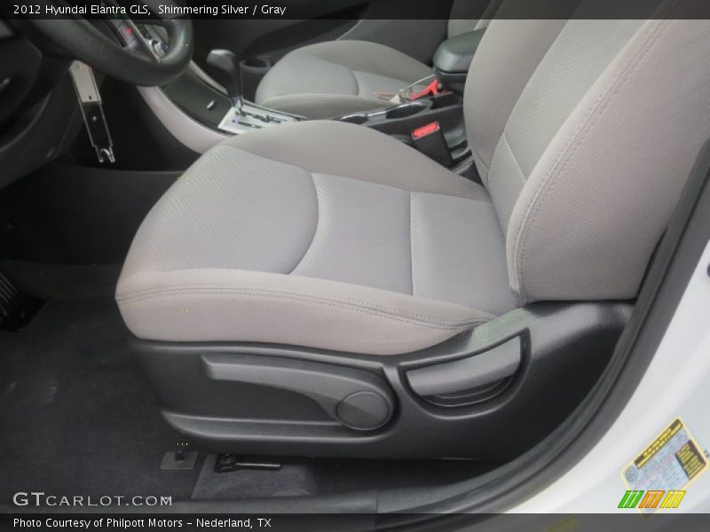 Shimmering Silver / Gray 2012 Hyundai Elantra GLS