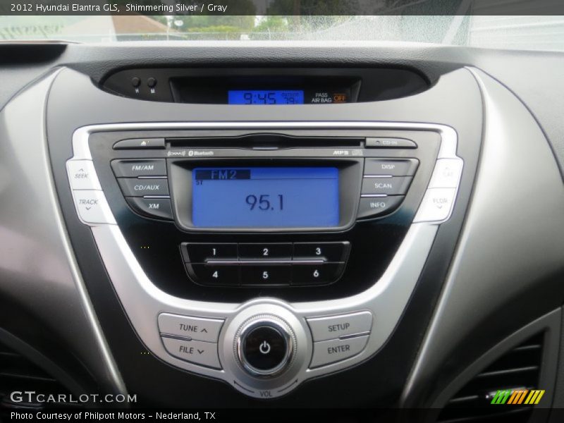 Shimmering Silver / Gray 2012 Hyundai Elantra GLS