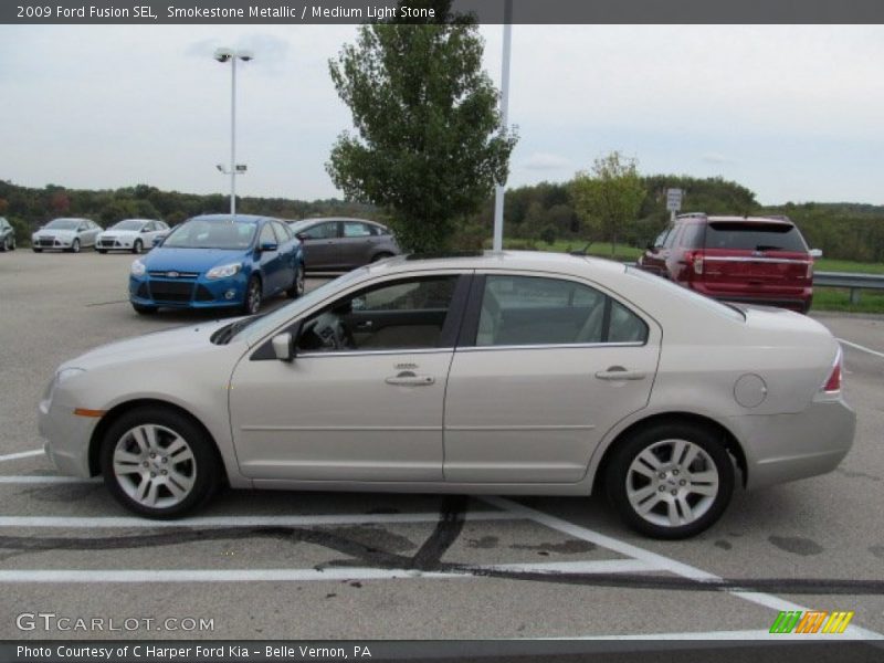 Smokestone Metallic / Medium Light Stone 2009 Ford Fusion SEL
