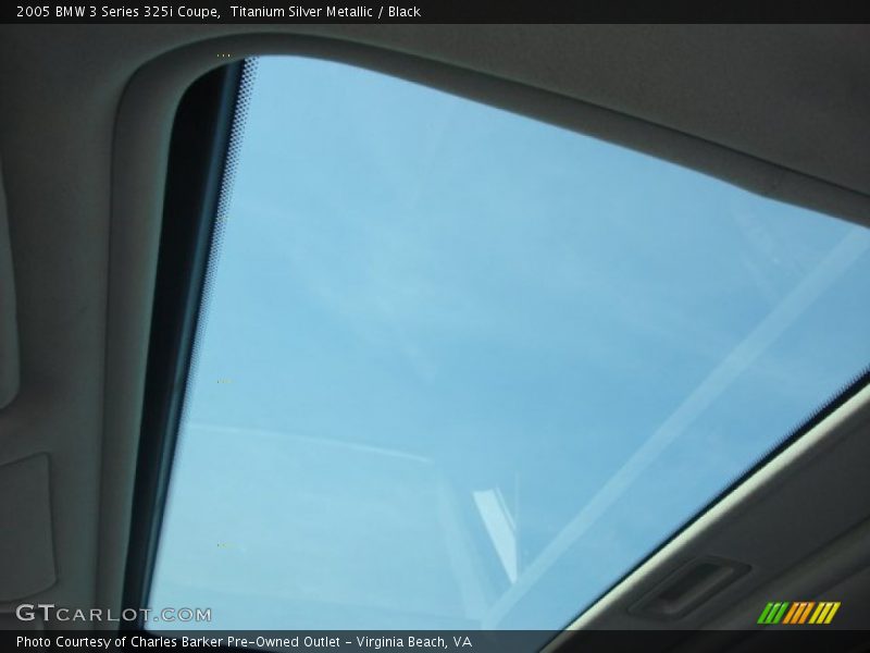 Titanium Silver Metallic / Black 2005 BMW 3 Series 325i Coupe