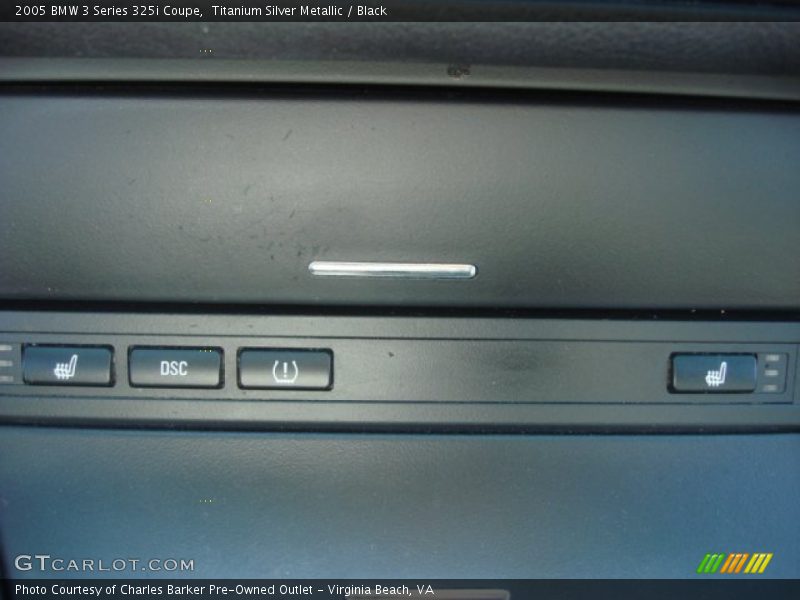 Titanium Silver Metallic / Black 2005 BMW 3 Series 325i Coupe